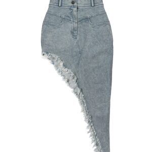 Jeans asymmetric skirt