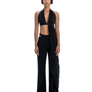 Flower halter top