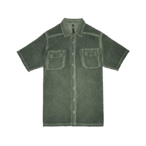 Front Pocket Button-up Shirt in green