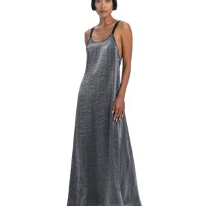 Maxi dress in silver