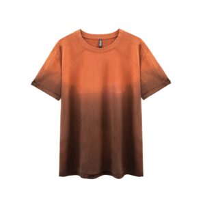T-shirt with brown ombre