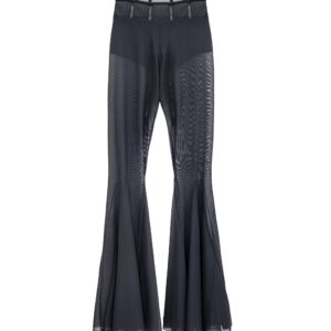 Transparent mesh pants