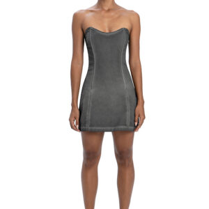 Cross back dress in grey