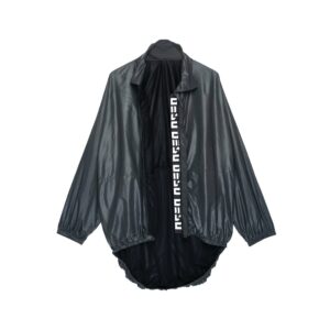 Raincoat in midnight green